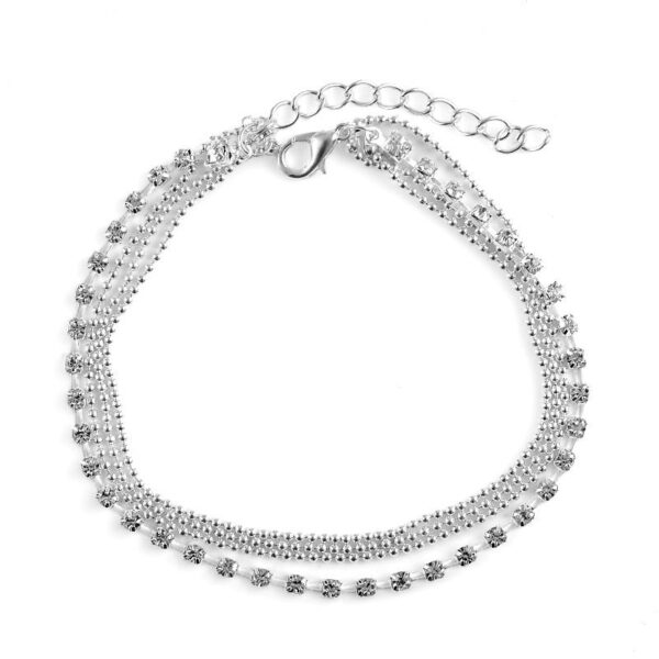 HHYDE 1PC Multilayer  Crystal Anklet Foot Chain Summer Bracelet Charm Anklets Beach Foot Wedding Jewelry Gift Enkelbandje - Image 7