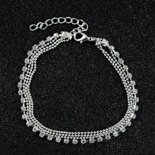 HHYDE 1PC Multilayer  Crystal Anklet Foot Chain Summer Bracelet Charm Anklets Beach Foot Wedding Jewelry Gift Enkelbandje - Image 5