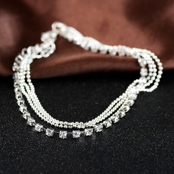 HHYDE 1PC Multilayer  Crystal Anklet Foot Chain Summer Bracelet Charm Anklets Beach Foot Wedding Jewelry Gift Enkelbandje - Image 3