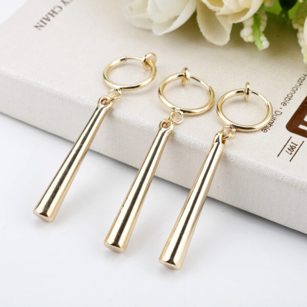 Long Drop Earrings – Stylish Geometric Ear Clips - Image 4